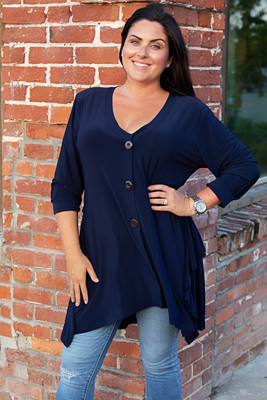 Trendy Plus Size Tunics for Women | Red ...